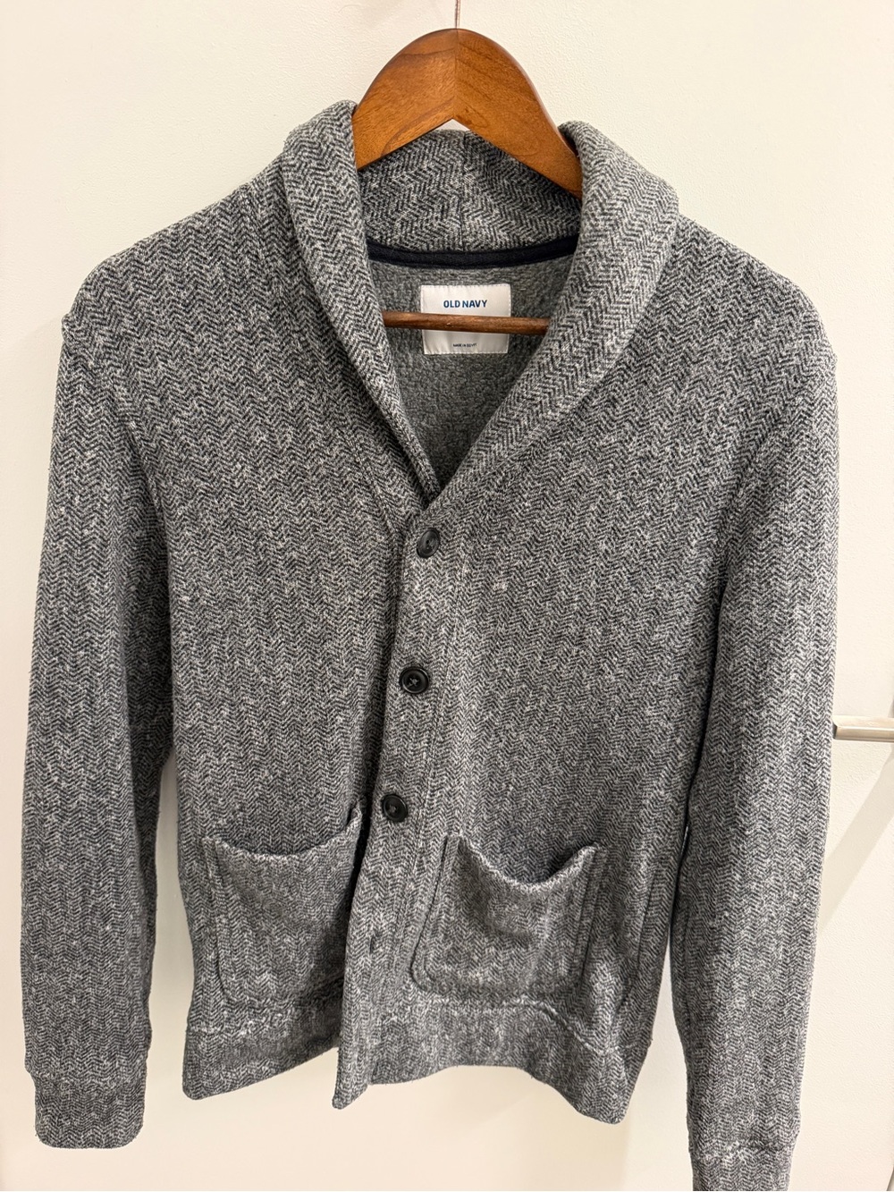 Old Navy Men's Shawl Collar Cardigan - Gray Heather